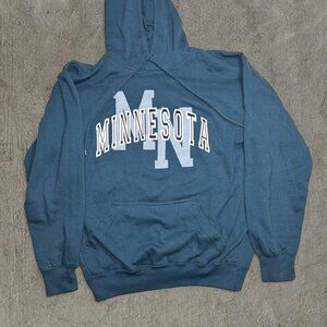 Vintage Minnesota Hoodie Blue